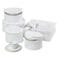 HoneyCanDo SFT01630 Dinnerware Storage Set 5PieceWhite