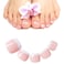 BABALAL French Toenails 96Pcs Natural Press on Toenails Full Cover Fake Toenails Short False Nails Acrylic Nail Tips Set for Women and Girls