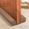 Holikme Twin Door Draft Stopper Weather Stripping Window Breeze Blocker Adjustable Door Sweeps 34inch Coffee