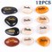 ROCKIMPACT 12PCS Smile Engraved Inspirational Stones Pocket Word Stone River Rock Zen Chakra Healing Palm Stone Positive Encouraging Rocks Happy You are My Sunshine Pack of 12 Smile