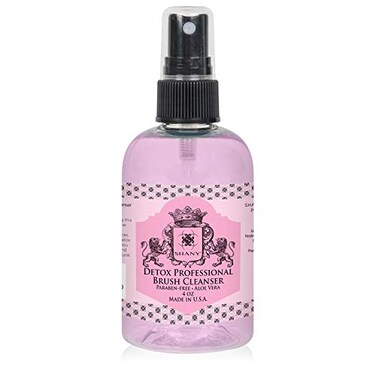 SHANY DETOX Professional Makeup Brush and Sponge Shampoo Brush Cleanser Removes dirt Makeup from brushes and Sponges  Paraben Free Vegan Cruelty Free  Instant Dry  4oz