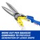 LENOX TOOLS Pliers Long Straight Avitation Snips With Durable Grip LXHT14344