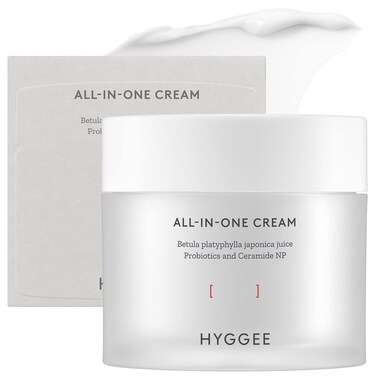 HYGGEE All in One Cream  High Moisture Barrier Face Moisturizer for Dry Skin  Probiotics  Ceramide  Non Sticky Moisturizing Cream  Skin Irritation Free 27oz