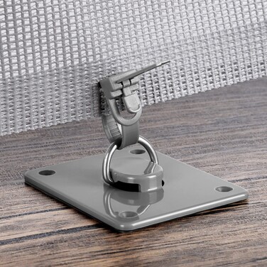 Mesh Baby Gate Floor Adhesive Hooks 2 Pack No Drilling Retractable Baby Gates Ground Anchor Hooks Prevent Babies and Pets from Going Under Retractable Dog Gate Ideal for Securing to Floors Stairs