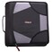 Caseit The King Sized Zip Tab Zipper Binder  4 Inch DRings  5 Subject File Folder  Multiple Pockets  800 Sheet Capacity  Comes with Shoulder Strap  Jet Black D186