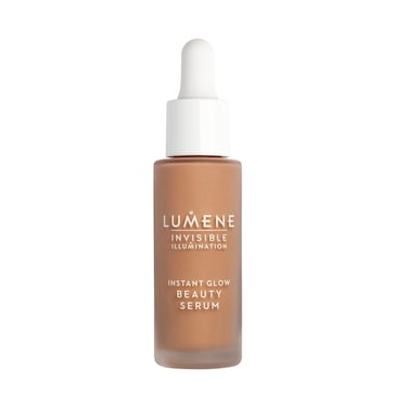 Lumene Invisible Illumination Instant Beauty Glow Serum  SheerCoverage Face Makeup  Brightening Serum  Infused with Nordic Algae and Vitamin E for Instant Radiance  Universal Bronze 30ml