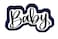 Baby Word Outline Script Cookie Cutter 45 inch