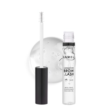 LAMEL Lamination Clear Brow and Lash Gel  Megafixing Eyebrow Glue Clear Eyebrow Gel Waterproof  SweatProof Clear Mascara Setting for Feathered  Fluffy Brows  Flawless Eyebrow Makeup