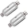 AUTOSAVER88 2Pack Universal Catalytic Converter 25 InletOutlet Catalytic Converter with Heat Shield Stainless Steel Shell EPA Compliant