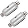 AUTOSAVER88 2Pack Universal Catalytic Converter 25 InletOutlet Catalytic Converter with Heat Shield Stainless Steel Shell EPA Compliant
