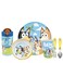 Zak Designs Bluey Kids Dinnerware Set Includes Plate Bowl Tumbler Water Bottle and Utensil Tableware Made of Durable Material and Perfect for Kids 6 Piece Gift Set NonBPA