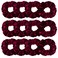GUVASS 12 Pack Hair Scrunchies Burgundy Velvet Elastics Scrunchy Bobbles Soft Hair Bands Hair Ties