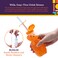 Special Supplies Honey Bear Straw Cup Long Straws Squeezable Therapy and Special Needs Assistive Drink Container Spill Proof and Leak Resistant Lid Pack of 1 Bottle and 3 Straws