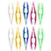 JCBIZ 10pcs Perler Bead Tweezers Plastic Toy Clip 110x25mm Baby Tweezers Toy Clip for Perler Beads Kids Handmade DIY Crafts