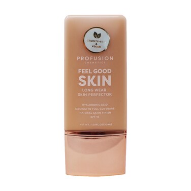 Profusion Cosmetics Lightweight Liquid Foundation for a Flawless and Elegant Radiance Breathable Makeup for Improves Uneven Skin Tone CrueltyFree  Medium 5