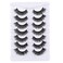 Mebver Fake Lashes False Eyelashes Cat Eye Lashes Faux Mink Lashes Natural Look 8D Fluffy Wispy Lashes That Look Like Extensions Pestaas Postizas D Curl Lash Strips 7 Pairs Pack