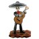 Skeleton Skull Black Mariachi Band Bassist Figurine Collectible