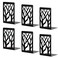 Metal Bookends for Heavy Books  Book Ends Bookends for Shelves Bookend Supports on Office Desk Book Shelf Holder Home Decorative Bookend Supports Book Stoppers Black3pair