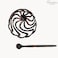 Parcelona French Swirls Celluloid Chignon Hair Slide Pin Thru 35 Bun Cover Ponytail Round Hair Clips for Women Styling Girls Hair Accessories No Slip Durable Made in FranceTortoise Shell