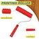 Wood Grain Tool Wood Graining Painting Tool Including 1Pc Wood Pattern Roller with Handle 7Pcs Art Paint Rubber Wood Graining Tool and 1 Pc Paint Barrel Opener for DIY Wooden Grain Furnture Wall