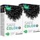 Vegetal Safe Color Hair Color for Unisex 100g  Soft Black Pack of 2