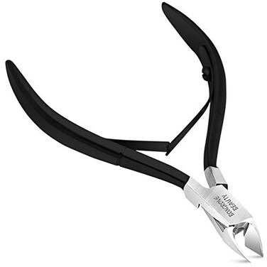 Professional Cuticle Cutter Stainless Steel Cuticle Nippers with Sharp Blades and Double Spring Cuticle Clippers  Nail Cuticle Trimmer Tool for Manicure  Pedicure Beauty at HomeSpaSaloon Black