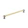 Amerock  Cabinet Pull  Brushed GoldBlack Chrome  11516 inch 288 mm Center to Center  Overton  1 Pack  Drawer Pull  Drawer Handle  Cabinet Hardware