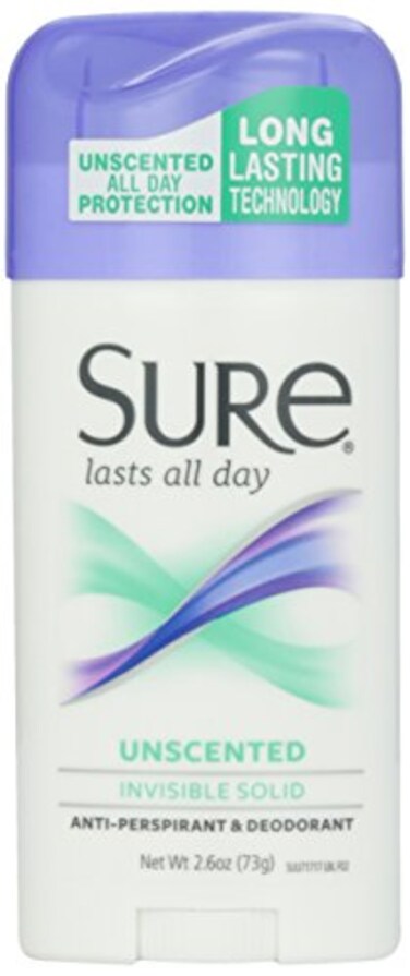 Sure Deodorant Invisible Solid Unscented  26 oz