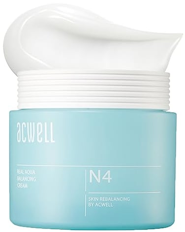 ACWELL Real Aqua Balancing Cream 169 floz  Moisturizing pH Balancing Face Cream Soothing Skin Troubles and Redness for Sensitive Skin Refreshing Gel Moisturizer Improving Skin Texture