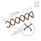 Hawwwy Spiral Spin Pins  4 Pack Premium Brown Spin Pins  Easy  Fast NonScratch Alloy Bun Maker Hair Pins for Buns Women Kids  Messy Bun Bobby Pins Brown Hair Accessories