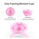 Miuffue Glue Rings for Eyelash Extensions 100 Pcs Smart Glue Holder Easy Fanning Glue Cups for Volume Lashes Pink
