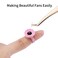 Miuffue Glue Rings for Eyelash Extensions 100 Pcs Smart Glue Holder Easy Fanning Glue Cups for Volume Lashes Pink