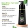 Amzfly Instant Black Botanical Hair Shampoo  Gentle AmmoniaFree Unisex Formula 3in1 for 100 White Coverage Lasts 30 Days Black