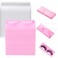 50Pcs False Eyelash Case Lash Boxes Packaging Wholesale Eyelash Holder Storage Box Empty Plastic Case Unit Container Makeup Organizer for Cosmetic ToolsPink326 x 122 x 039in