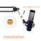 For Hyperx Quadcast Boom Arm Boom Scissor Arm For Hyperx Quadcast S Professional Adjustable Mic desk mount Stand Compatible With RGB USB Condenser Microphone Hyperx Solocast By YUZUHOME