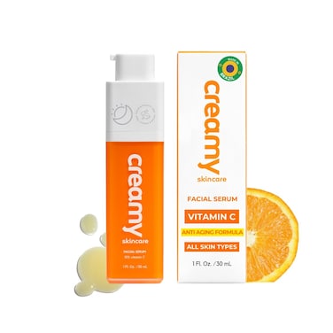 Creamy Vitamin C Face Serum 10 Vitamin C Vitamin C Serum for Glowing and Radiant Skin Even Skin Tone Prevent Premature Aging All Skin Types 1 fl oz30mL