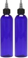 BRIGHTFROM Twist Top Applicator Bottles 8 OZ Squeeze Empty Plastic Bottles Black Nozzle BPAFree PET Refillable OpenClose Nozzle  Multi Purpose Blue