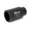NEIKO 02526A 35mm Socket  12 Drive Deep Impact Socket  Spindle  Axle Nut Socket  12 Point Chrome Molybdenum CrMo Deep Well Hub  Triple Square  Axle Shaft Nut Remover