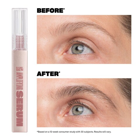 Babe Original Brow Serum For Thicker Looking Eyebrows  Brow Serum with Peptides Castor Oil Biotin Repairing Amino Acids  3mL size