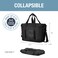 CleverMade Collapsible Cooler Bag 50 Can Beach  Travel Car Cooler Folding Soft Cooler Shoulder Strap Bottle Opener Great Car Coolers for Travel Cleans Easy Leak Proof Cooler Bag Midnight