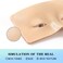 Bueuo Makeup Practice Face Board 3D Reusable Silicone Makeup Mannequin Face with 5PCS Makeup Brush Eye Makeup Practice Face for Makeup Beginner or Professional Enthusiasts