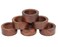 COTTON CRAFT Wood Napkin Rings  Set of 12  Handmade Dining Table Napkin Holder  Classic Everyday Harvest Autumn Fall Thanksgiving Holiday Christmas Festive Party Gift Farmhouse Dcor Dark Natural
