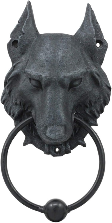 Pacific Giftware 85 Inch Evil Wolf Gargoyle Resin Door Knocker Statue Figurine