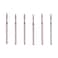 MZCMSL Flame Cuticle Drill Bit Set with Case 6pcs Pro Diamond Nail Bits for Nail Salon Manicure