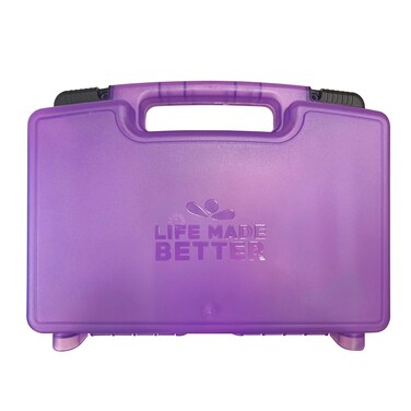 Life Made Betters Portable Purple Toy Organizer Case Carries Six Figurines Compatible with Off The Hook Figures  Toys Not Included