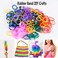 NPLUX 11000 Rainbow Rubber Bands Refill Kit Rubber Band Bracelet Kit with 28Color Loom Bands