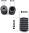 Moosth Cord Locks Plastic Toggles for Drawstrings Elastic Cord Buckles Adjuster Non Slip Stopper Black 51
