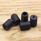 Moosth Cord Locks Plastic Toggles for Drawstrings Elastic Cord Buckles Adjuster Non Slip Stopper Black 51