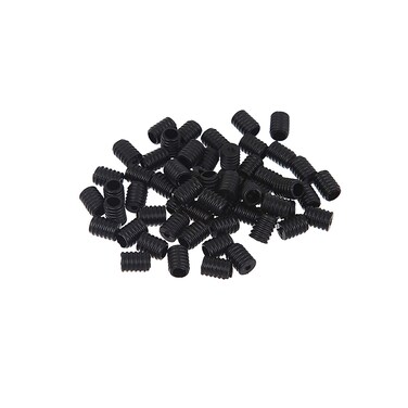 Moosth Cord Locks Plastic Toggles for Drawstrings Elastic Cord Buckles Adjuster Non Slip Stopper Black 51