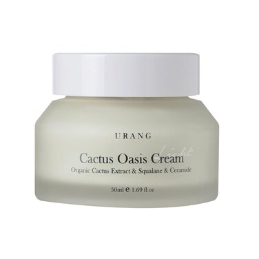 URANG Cactus Oasis Cream  Organic Certified  Vegan  Natural Skin Barrier Lightweight Hydrating Moisturizer  Tamanu Oil  Ceramide Moisturizer  Natural Skin care for Women Men  169 Oz